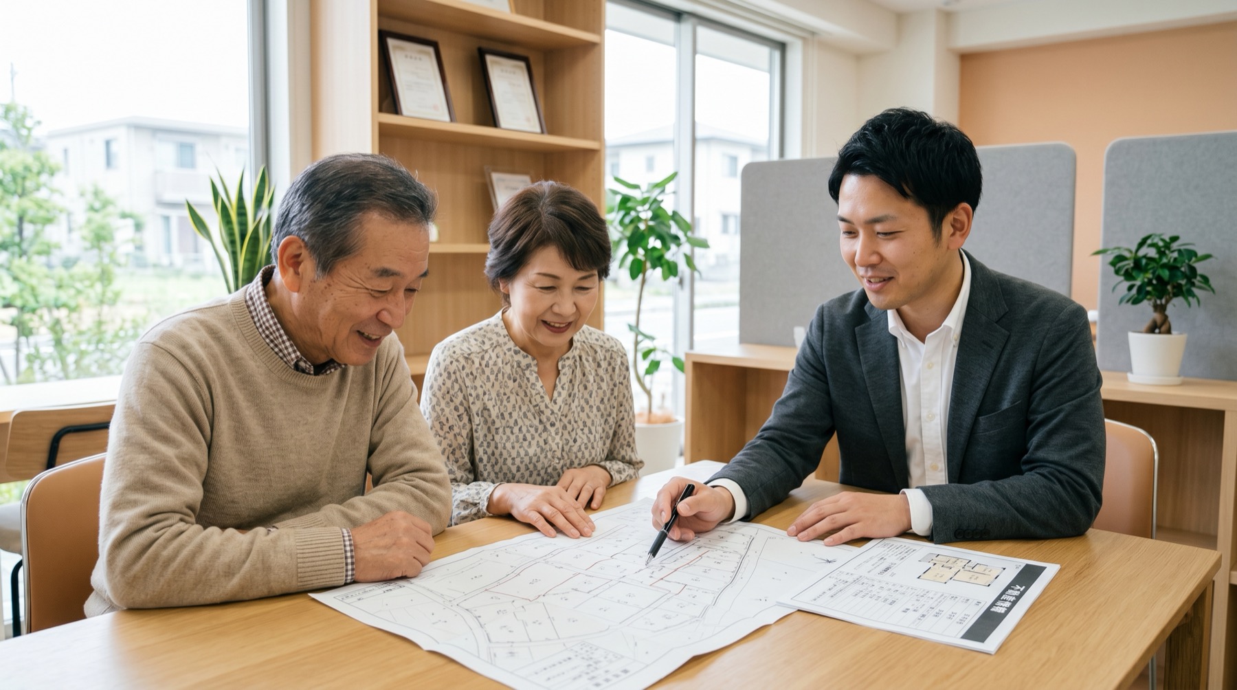 ご夫婦が不動産の相談をしている様子
